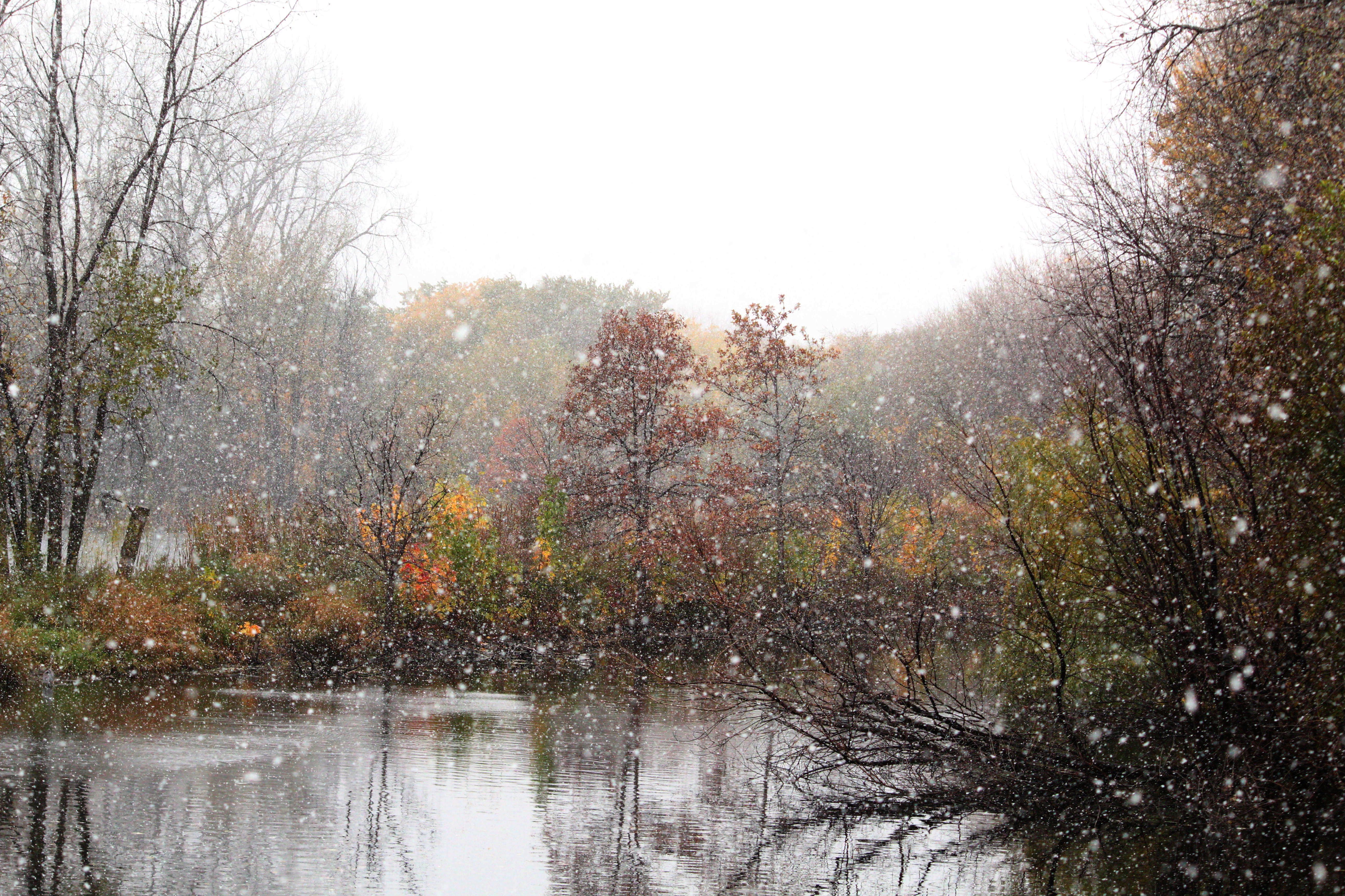 Snowing at Richfield Lake 2